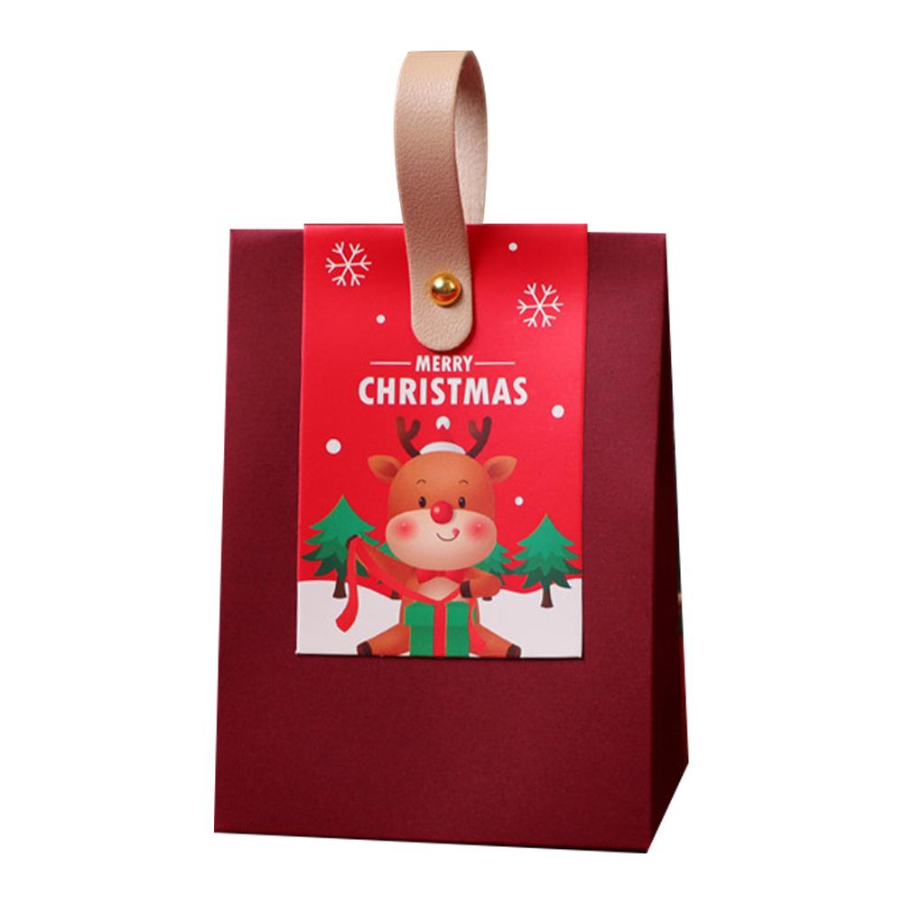 1pc Christmas Gift Boxe Santa Claus Candy Dragee Box Gift Packaging New 2024 Year Packaging Box V9S6