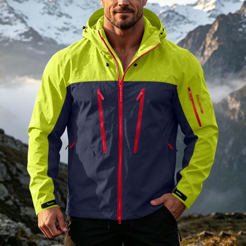 Men's Hooded Jacket with Versatile for Spring and Casual Outdoor Wear