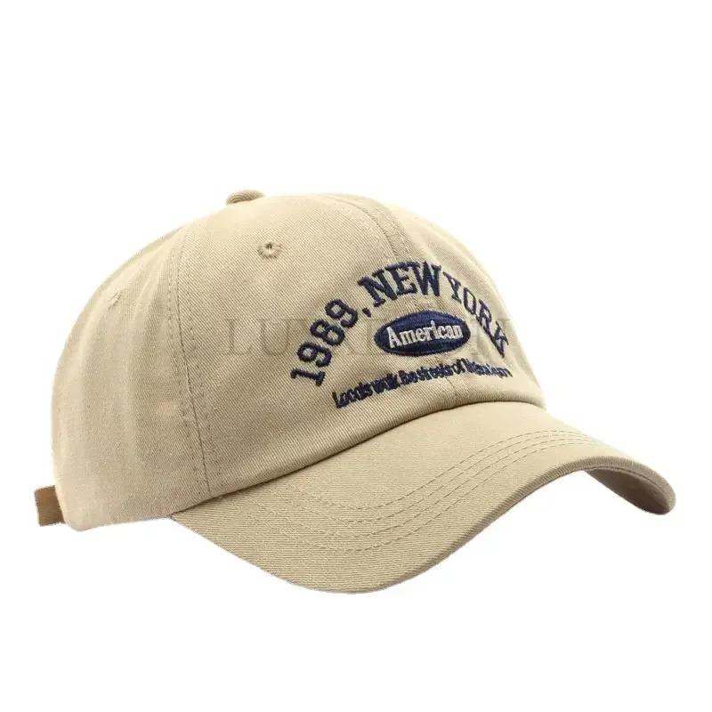 Men and Woman's Baseball Caps Adjustable Casual Embroidered 1989 New York American Cotton Sun Hats Unisex Solid Color Visor Hats