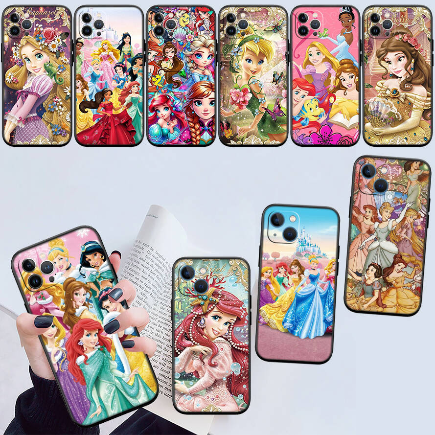 Disney Princess Phone Case for Redmi Note 12 12S 12C 13 13C 13R 14 14S 14R 14C 11A 13X A3 A3X A4 A5 Pro Max Plus