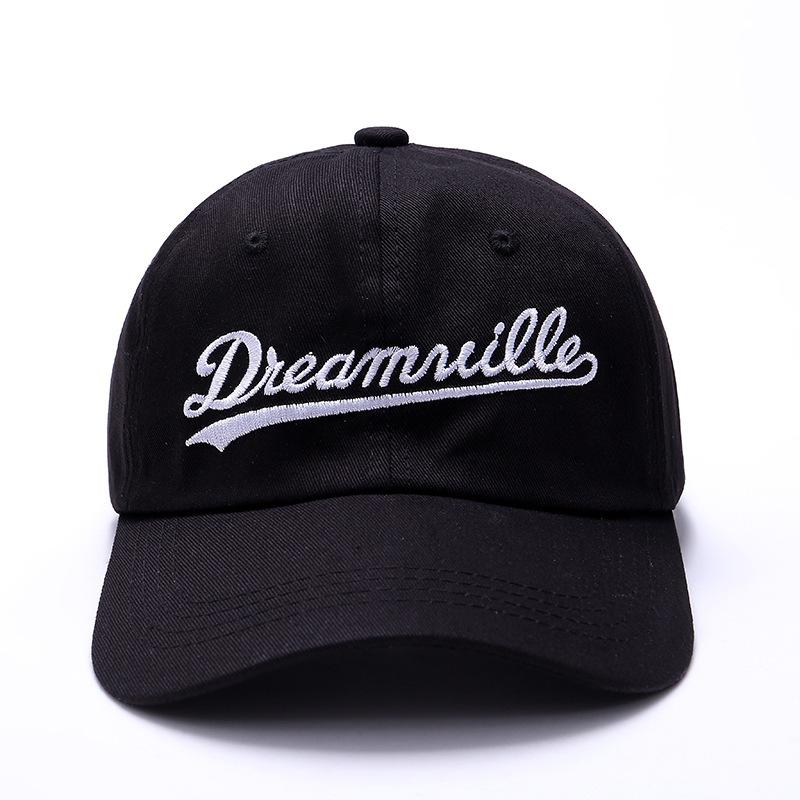Dreamville J Cole Schirmmütze Gebogen Baseballkappe Für Mann Baseballkappe Papa Hut Solarpaneele Sommer Moto Trucker Cap YH339