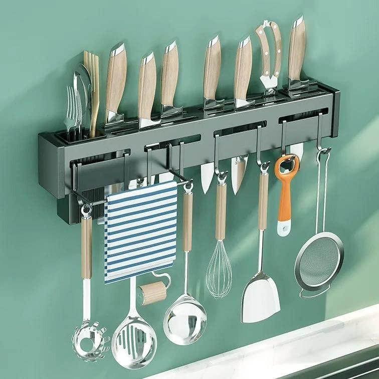 

@ Kitchen Shelf Wall Mount Cutlery Holder 410Gm Zr-7017-60%Off