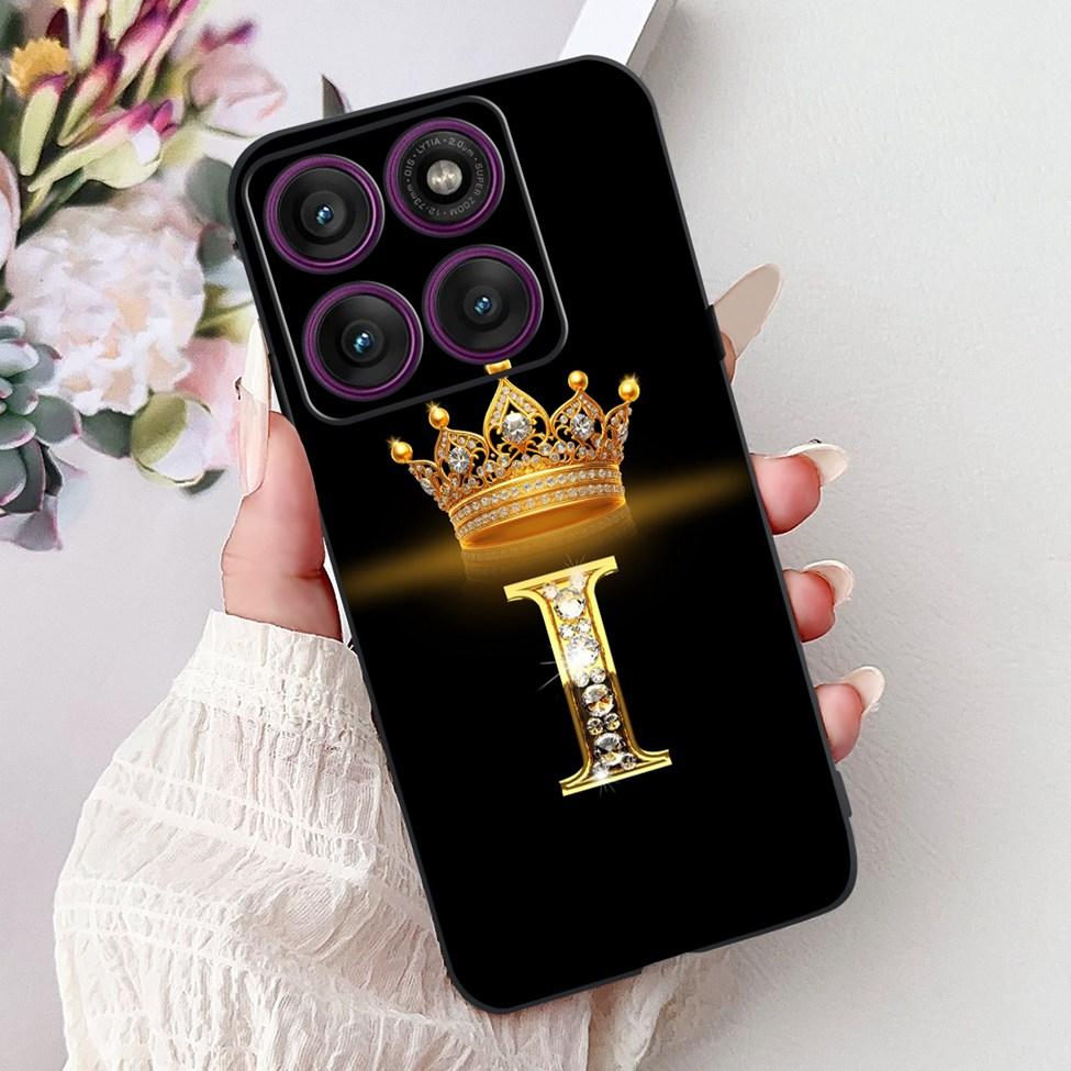 For Motorola Edge 60 Pro Case XT2507-1 Silicone Fashion Luxury A-Z Letters Shockproof Back Cover For Moto Edge 60Pro Phone Case