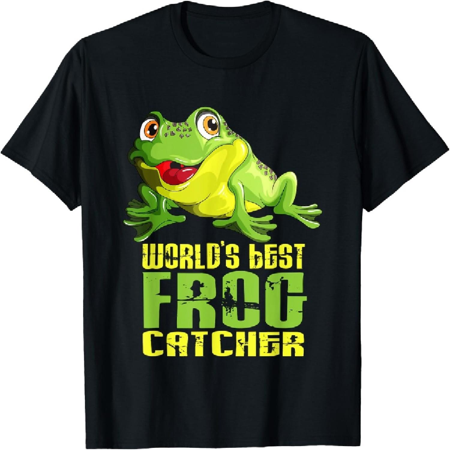 World s Best Frog Catcher Frog Catcher Collector Sweet Frogs T-Shirt S