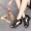 Roman Sandals, Soft Leather Shoes, Soft Soled Hollow Women's Sandals