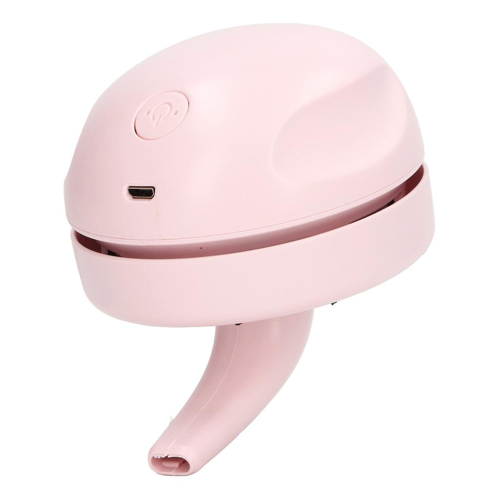 Desktop Vacuum Cleaner Pink Portable Mini Handheld Desk Vacuum Cleaner USB Charging Office Keyboard Cleaner