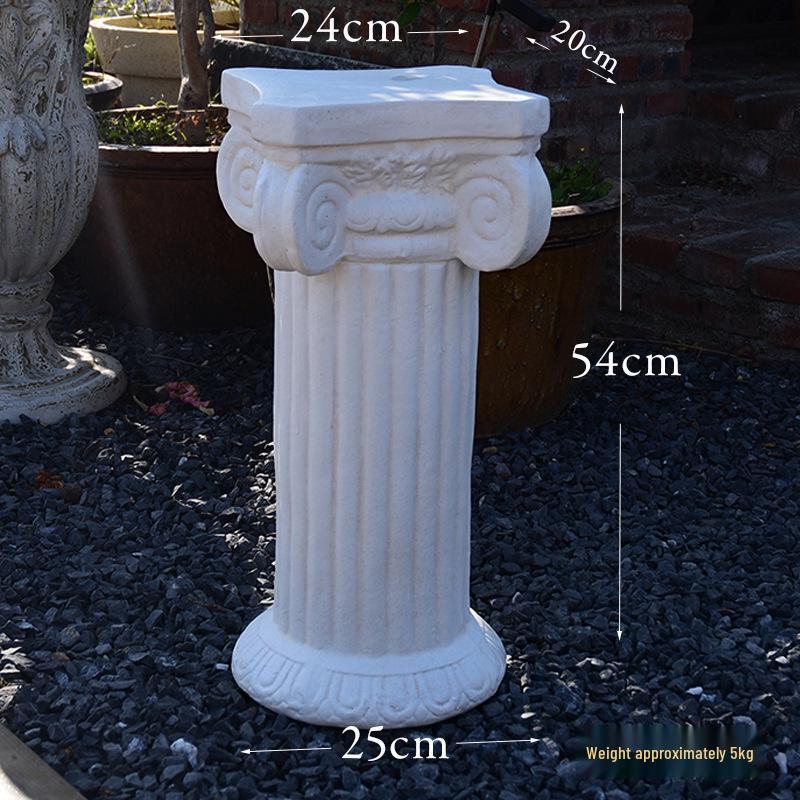 Adornos de Jardín de Columna Romana Retro Europeos: Base para maceta y Exhibición de boda