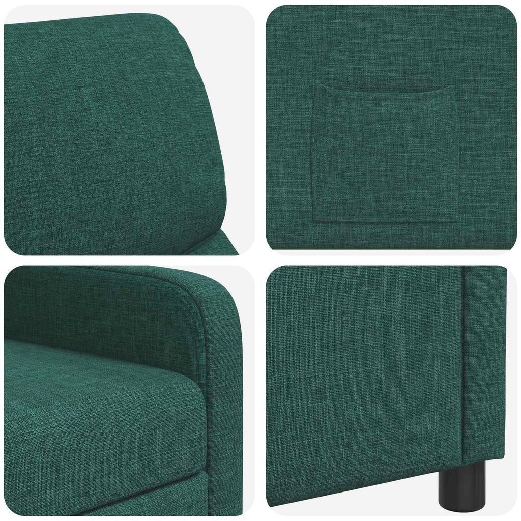 Recliner Dark Green Polyester