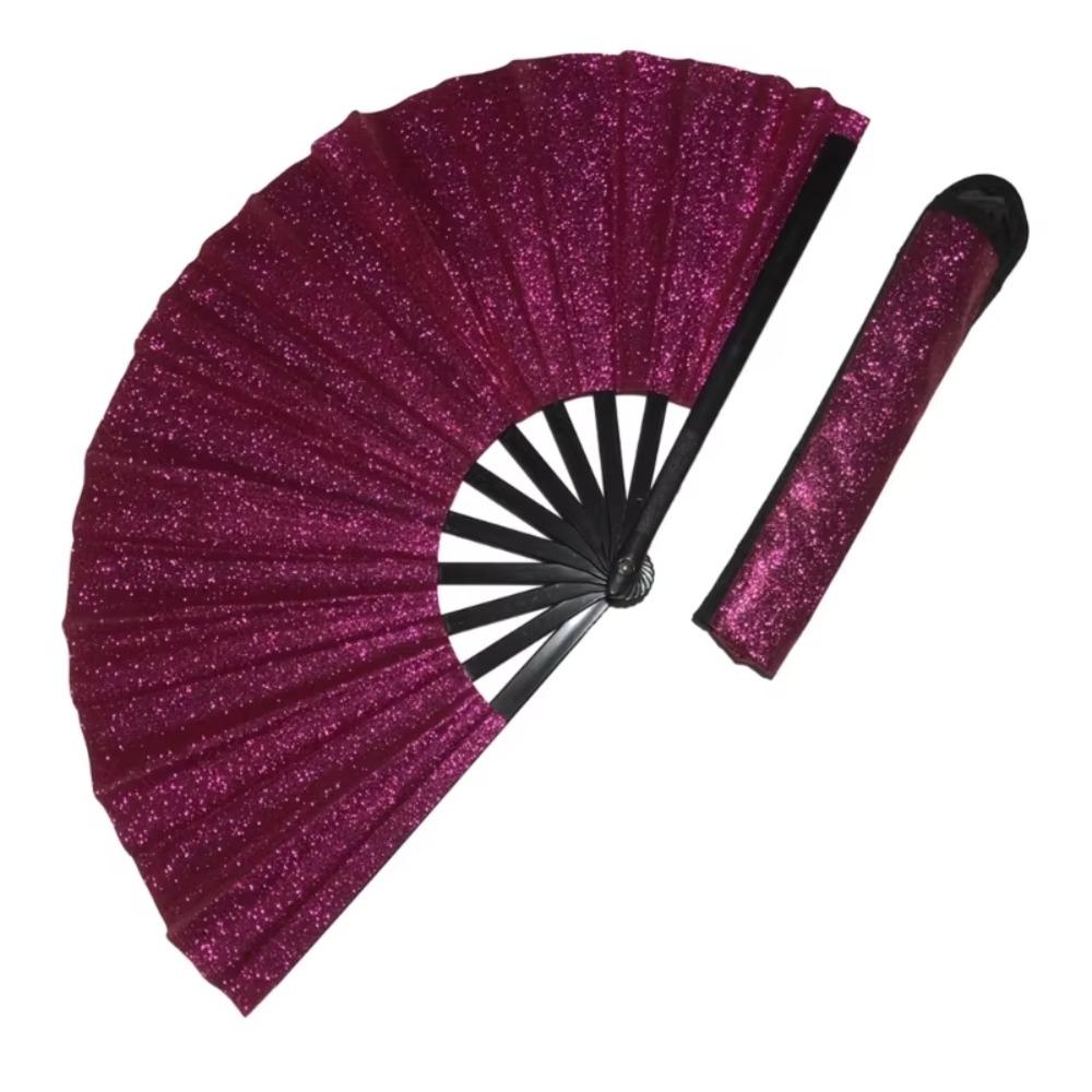 Plastic Boots On The Ground Fan Lightweight Folding Fan for Line Dancing, Parties, and Events