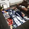 Anime-Charakter-Collage-Teppich mit Dark-Fantasy-Design, Lebendige Farben Geeignet für die Verwendung als Antirutsch für Wohnzimmer, Schlafzimmer, Sofas