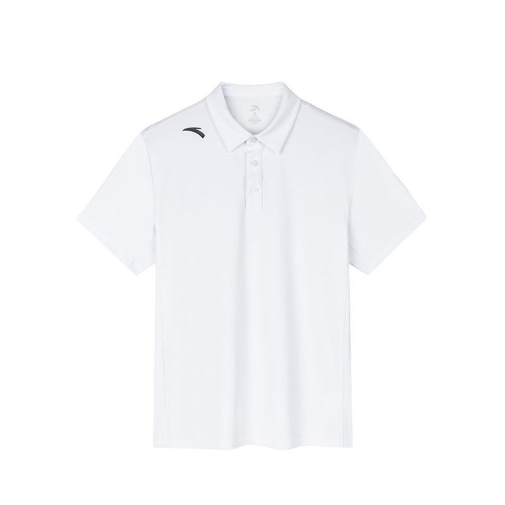 Anta Training Series Solid Color Soft Comfortable Breathable Versatile Casual Short Sleeve Polo Shirt Men tops 152437172-1