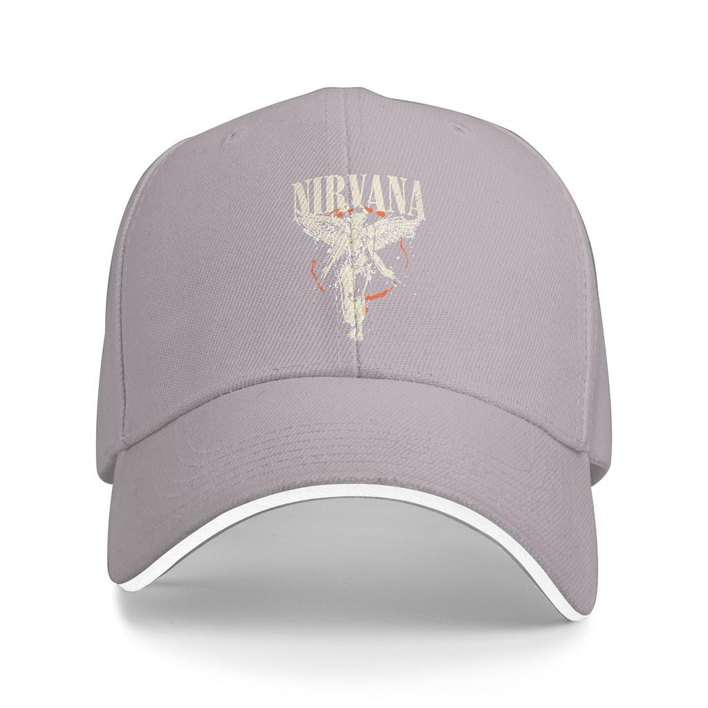 Nirvana Angel Band Baseball Cap Running Hippie Sun Visor Hip Hop Hats UnisexTeens Streetwear Print Snapback Cap