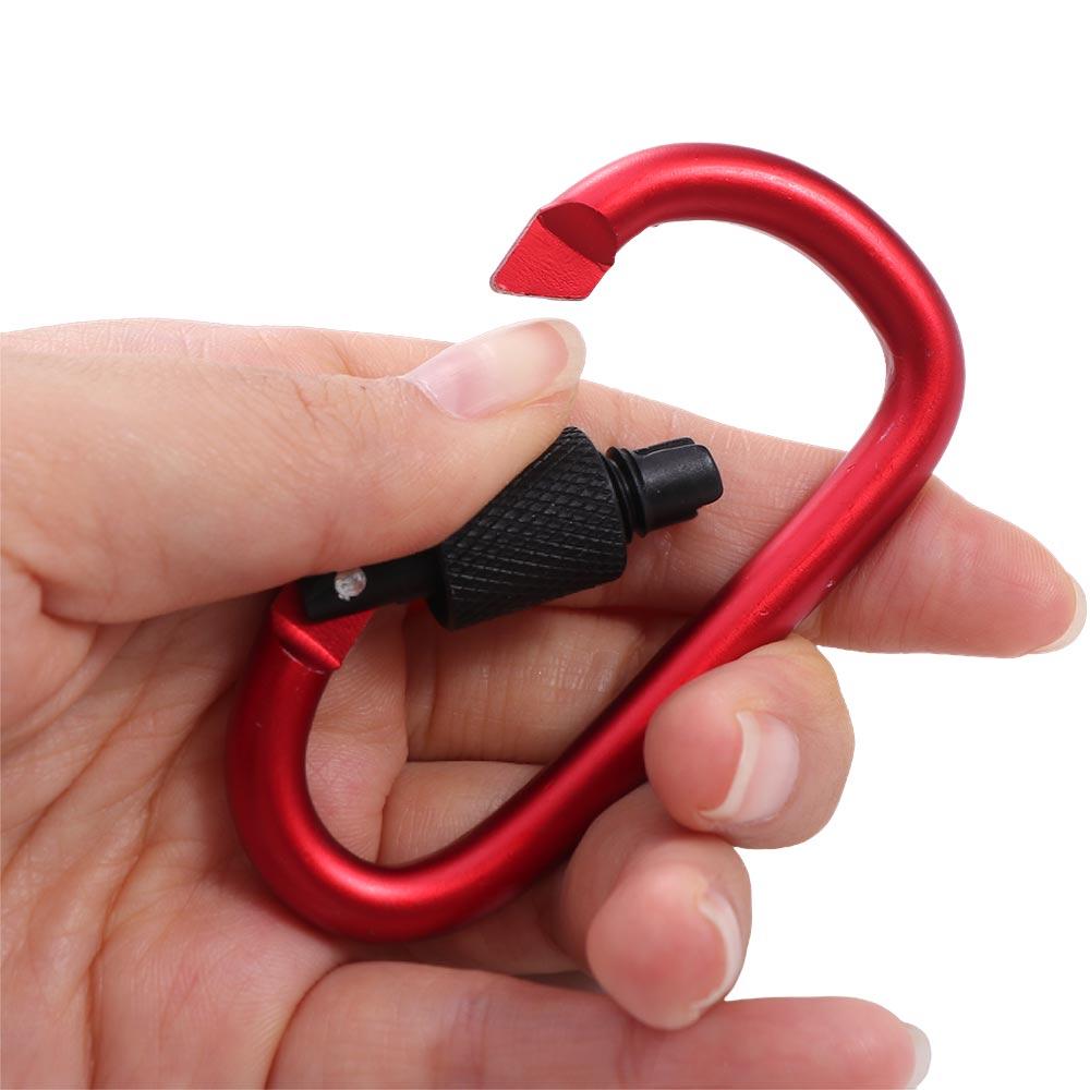Camping Karabiner Überlebensschnalle Karabiner Wasserbecher Schnalle Touristenhaken Angel Karabiner Schnalle Karabiner Clip