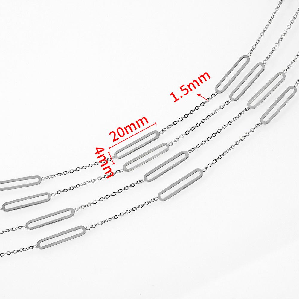 No Fade 2Meters Stainless Steel Link Chains for Jewelry Making DIY Necklace Bracelet Chain Accessories Beaded Chain Wholesale