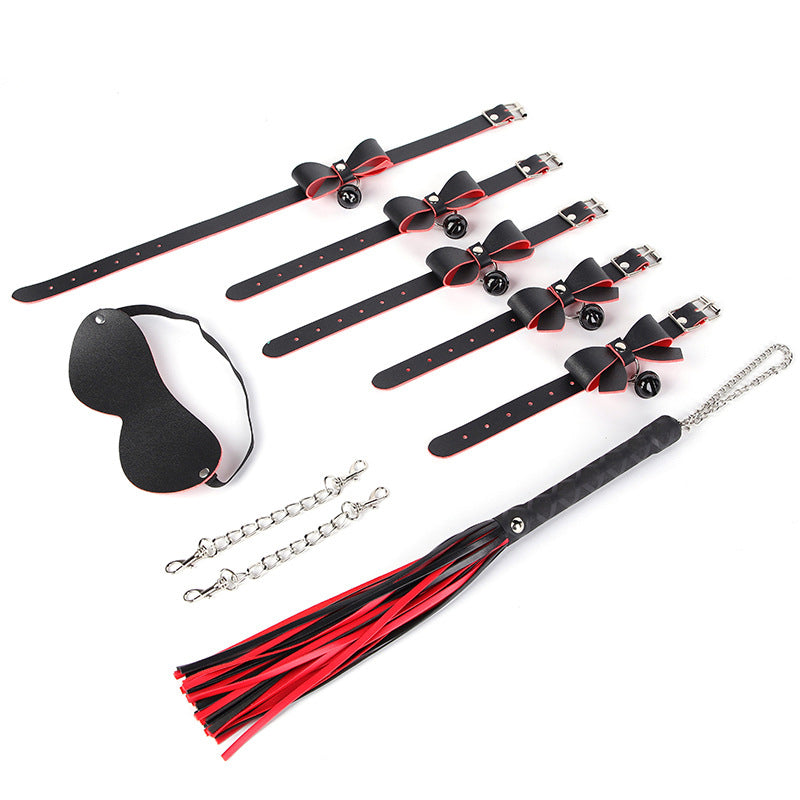 Kit Sexy Bow 5 Pièces Noir-Rouge - LuxuryFantasy - Kit SM