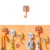 Adhesive Hooks Cute Animal Design No Drill Wall Mount For Bedroom Dorm Modern Home Decor Strong Adhesion