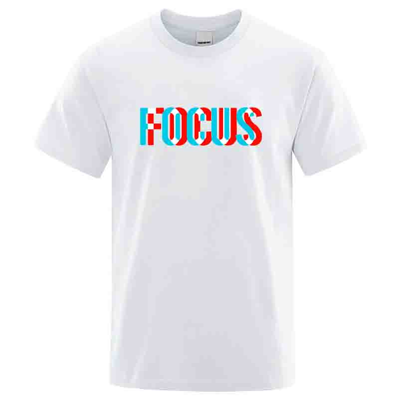 Summer Mens Tshirt High Quality 100 Cotton Loose Focus Print Men Top Casual Loose Oneck Men Short Sleeve Tshirt Male Tees