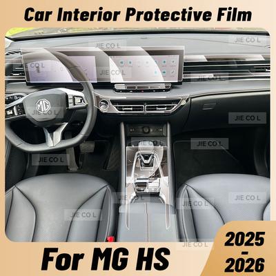 HOVGX1 Anti-scratch Car Interior Center Console Media Dashboard Navigation TPU Protector Film For MG HS 2025 2026 PHEV
