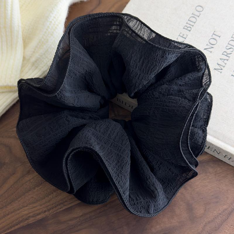 

Весенние однотонные оборки большие резинки для волос повязки на голову для женщин девушек милые резинки для волос резинки модные аксессуары