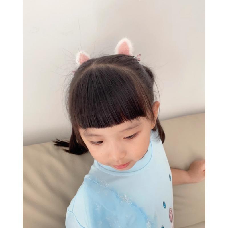 1pair Fuzzy Cat Ears Children Cute Hair Clip New Winter New Year Hairwear Fashion Event performance costume props