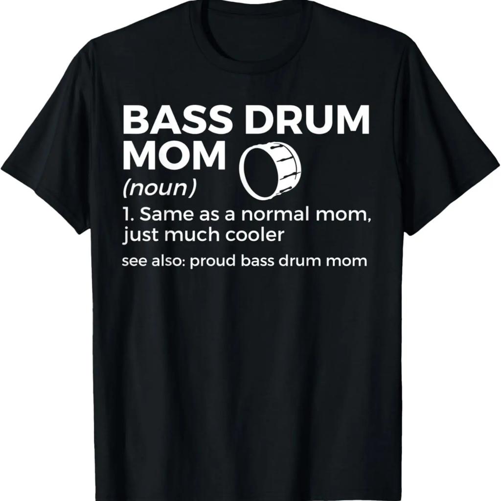 Camiseta Mom de Bumbo Orgulhosa Definição Mom de Banda Marcial