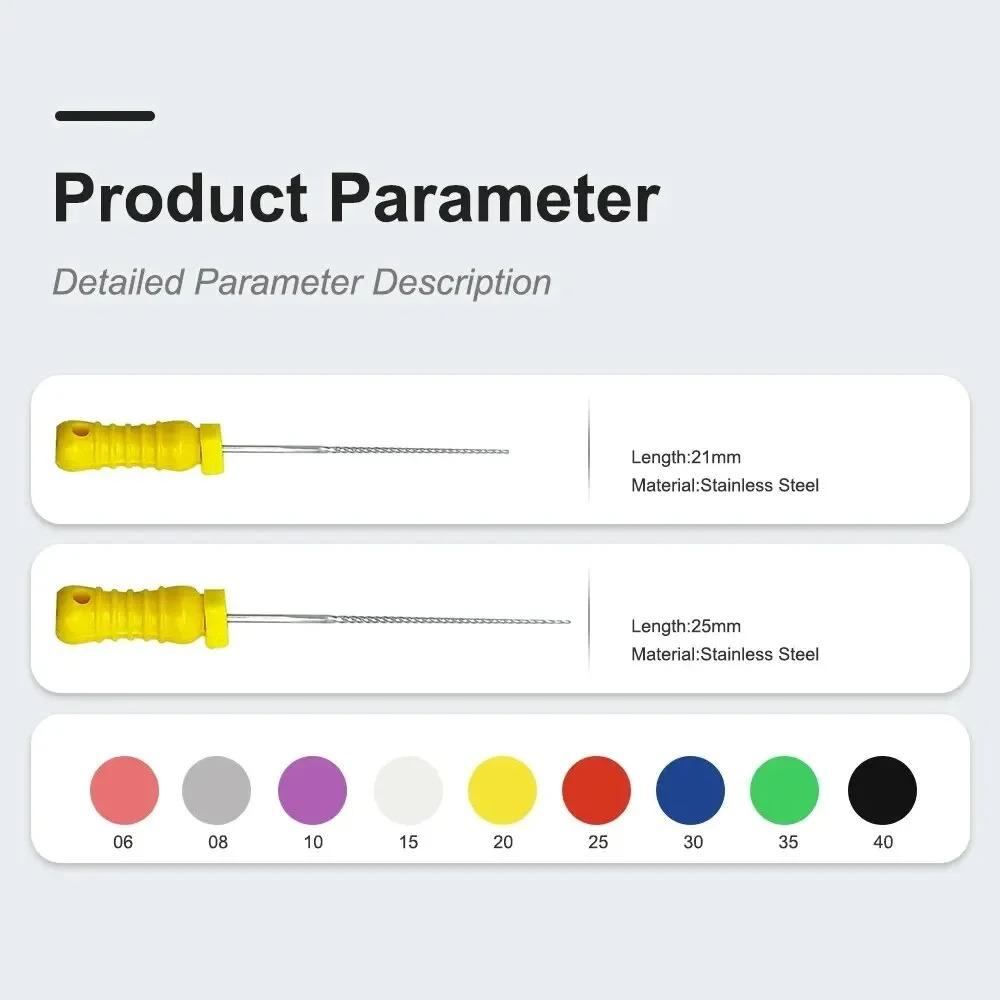 High Quality Dental H- Files Stainless Steel Hand Use Root Canal H File Endodontic Treatment File for Dentistry Instrument