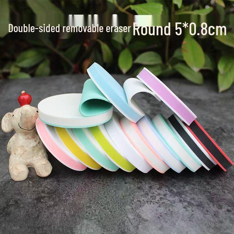 Hand-Carved Stamp Eraser Set with Color-Filled Core - Beginner-Friendly Peel-Off Eraser Brick Set