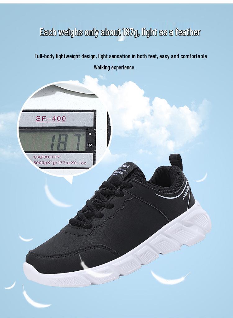 Sneakers in Pelle da Donna - Scarpe Casual Versatili per Tutte le Stagioni, Disponibili in Taglie Forti per Coppie