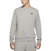 Nike Sweat-shirt ras du cou à logo contrasté pour homme Gris DJ6915-063