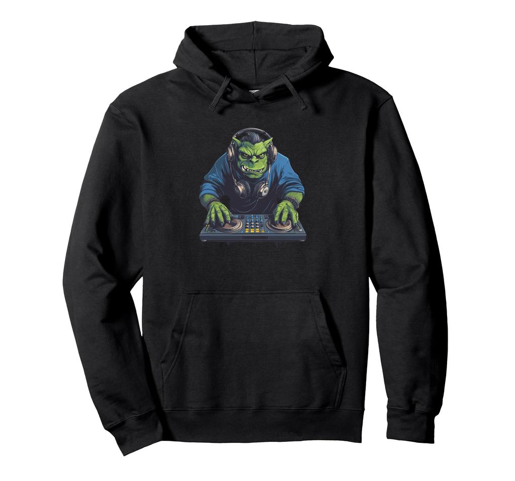 Epic Track from Party Ogre In DJ Booth Hoodie Outfit.