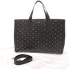 Used AUTHENTIC JIMMY CHOO 2WAY Star studs Tote Bag Black Leather