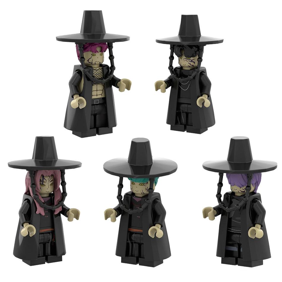 Latest Monster Hunt Men's Team Rumizazoi Assembles Construction Blocks Handmade Korean Men's Team Cloak Construction Blocks Toy