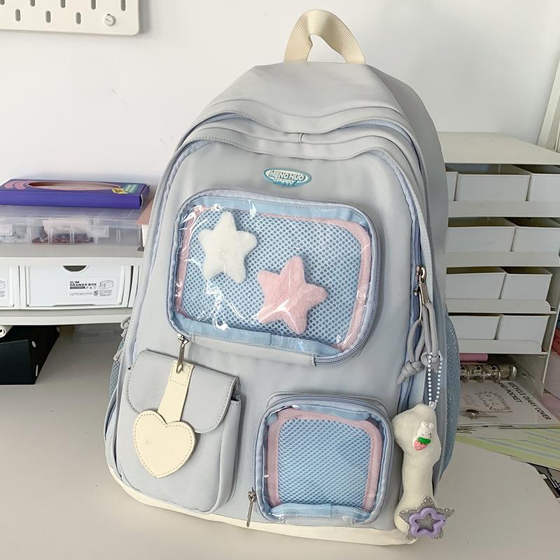Children's Schoolbags Elementary School Girls Junior High School College Students Two Piece Set Large Capacity Backpacks