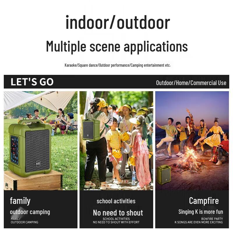 Shenke A35 Portable Outdoor Bluetooth Speaker with Single Mic