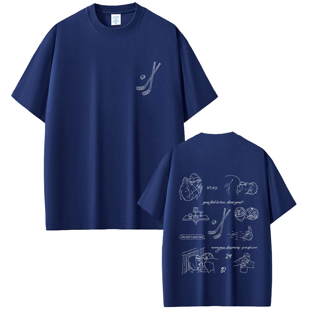 

Heated Rivalry Shane Hollander Ilya Rozanov Hollanov 2481 Graphic Tshirt Male Casual Cotton T Shirts Men Women Vintage Top 4XL