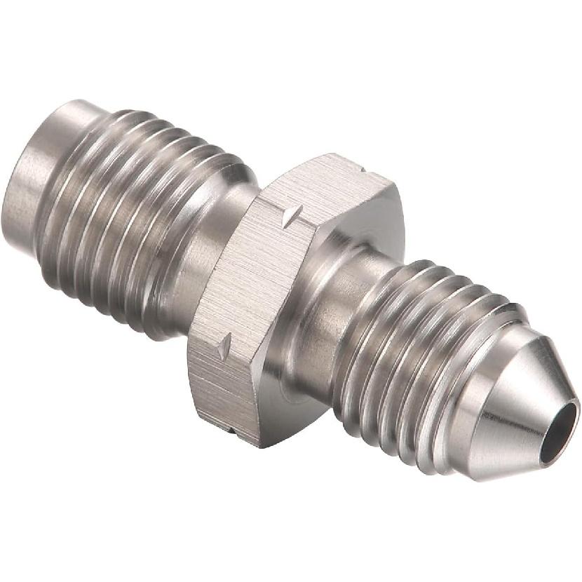 3AN Male to M10x1.0 Metric Inverted Flare Stainless Steel Brake Master Cylinder Adapter Fitting