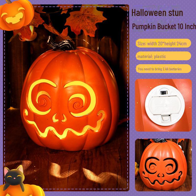 Lanterne citrouille à LED pour décoration d'Halloween, idéale pour les fêtes et événements