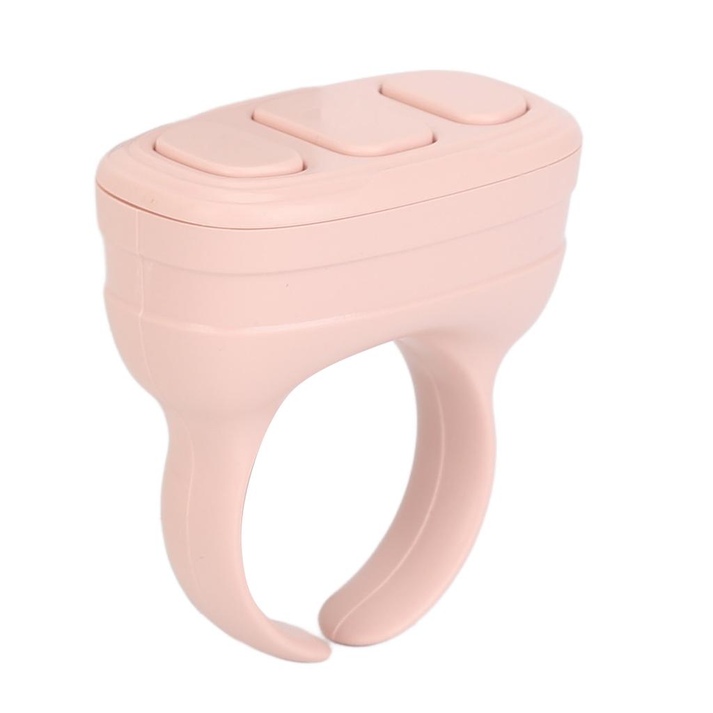 Remote Control App Page Turner Wireless Selfie Bluetooth 5.0 App Scrolling Ring for IOS for Android for Harmony OS Pink