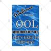 Tin Sign Pool Funny Rules Vintage Plaque Welcome Warning No Swimming Instruction Metal Sign For Home Pool Store Club Wall Decor