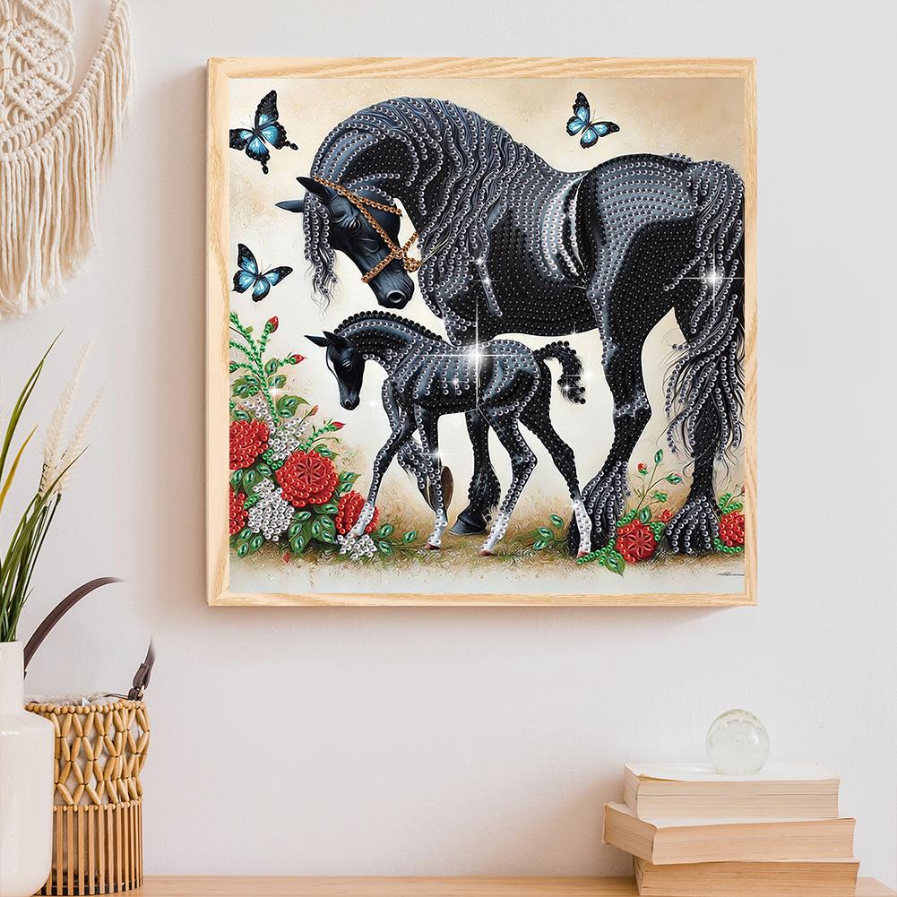 5D DIY Diamond Painting Kit Horse Partial Drill Resin Rhinestone Art