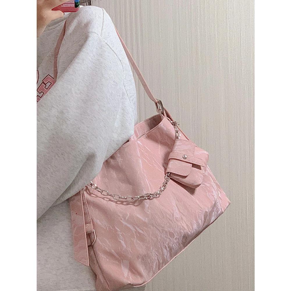 Korean Version of High-end Sense Large-capacity Tote Bag Women's 2025 New Simple Underarm Bag Niche Versatile Single Shoulder Oblique Span Bag
