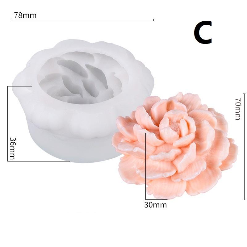 Rose Silicone Molds For Diy Flowers Fondant Cupcake Chocolate Candy Ice Cream Sugar Desserts Candle Soap Plaster Resin Mold