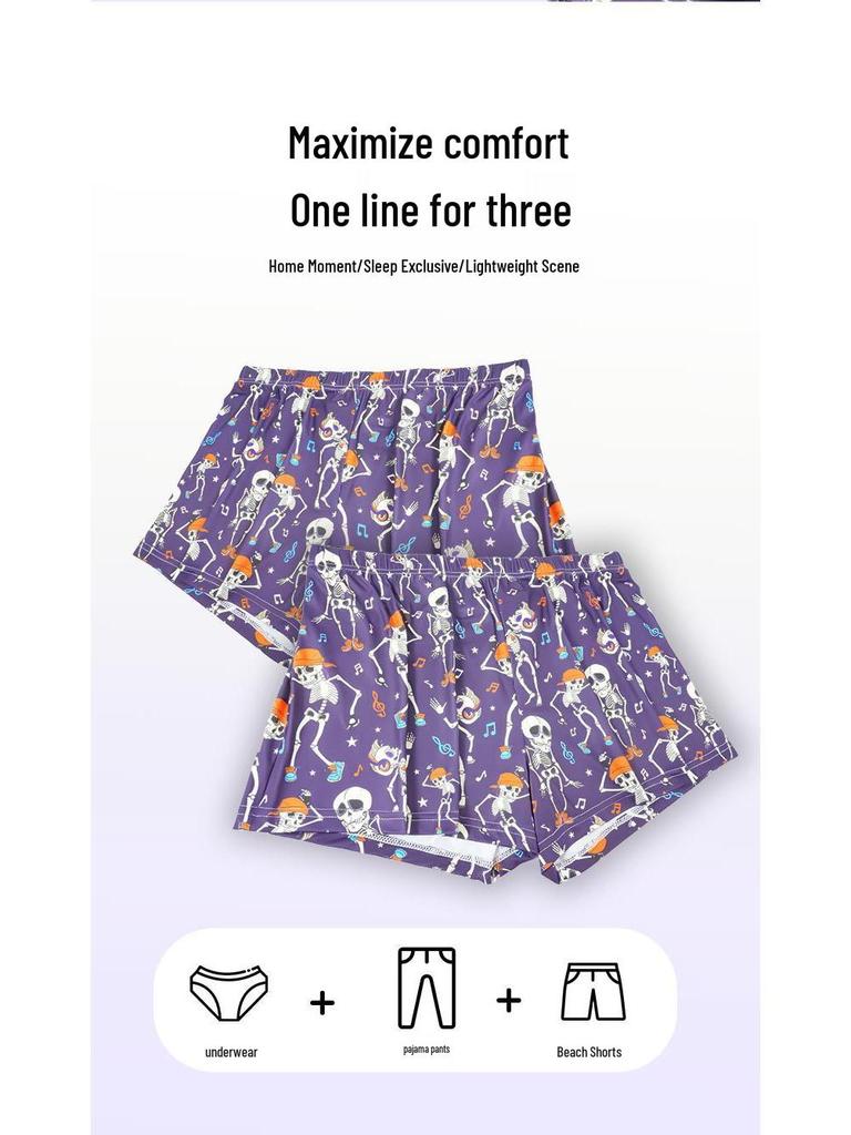 Übergröße Herren Atmungsaktive Boxershorts: Lockere, leichte Homewear