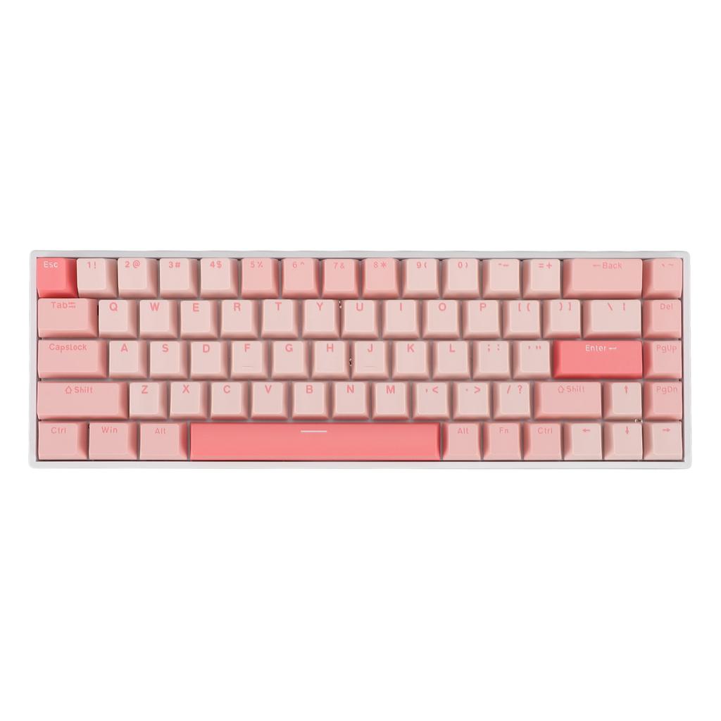 68 Keys Red Switch Mechanical Keyboard RGB Backlit 60 Percent USB Wired Gaming Keyboard for PC with