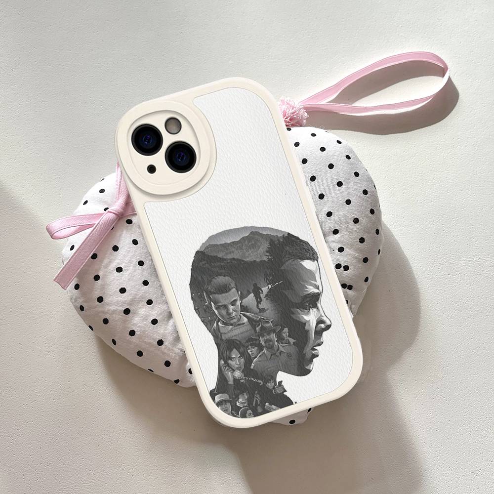 Hot S-Stranger T-Things Leather Phone Case For IPhone 15 14 13 Pro Max 12 11 16 Plus Phone Cover
