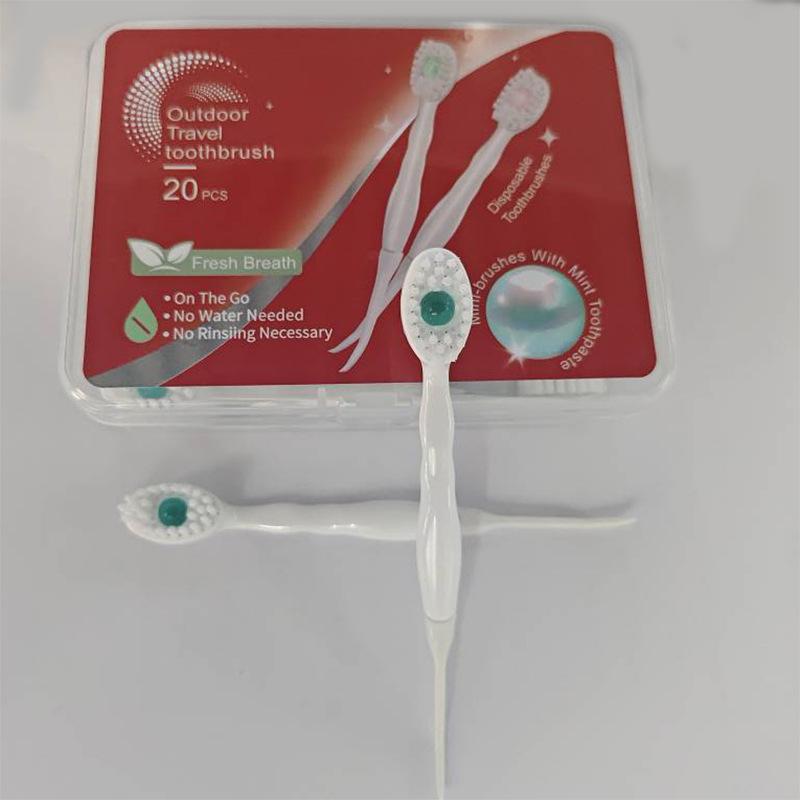 Jednorazowa szczoteczka do zębów Bursting Bead z miękkim włosiem - przenośna, pakowana pojedynczo dla dorosłych