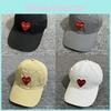 Baseball Unisex Summer Cap Heart Embroidered Outdoor Leisure Duckbill Cap
