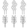 6Pcs Trellis for Potted Plant Garden Trellis for Climbing Plant Stackable Plant Trellis Indoor Plastic Potted Plant