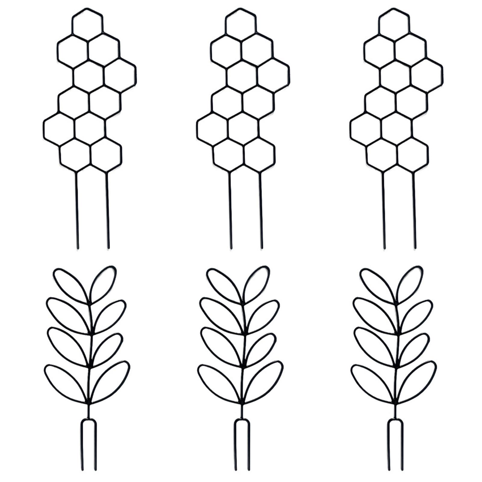 

6 шт. шпалер для горшечных растений, садовые шпалеры для вьющихся растений, штабелируемые шпалеры для растений, пластиковые шпалеры для комнатных горшечных растений 1