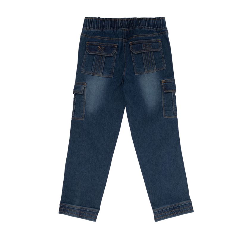 Pantalon cargo jean bleu foncé bleached regular Enfant LEE COOPER